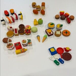 Iwako Japanese Puzzle Eraser Lot - Kawaii Sushi, Food, & Animals